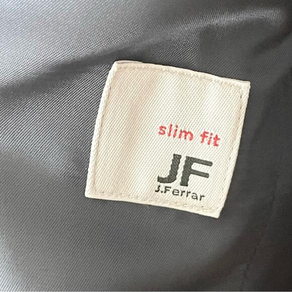 J. Ferrar Velvet Single Breasted Blazer Slim Fit Men’s size 36R Navy Blue - Picture 5 of 6